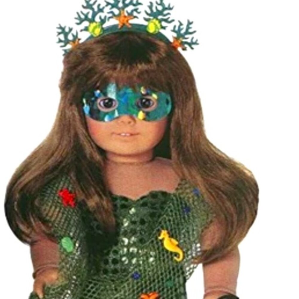 NIB! AMERICAN GIRL SPARKLING MERMAID COSTUME (PLUS GRIN PINS!)
